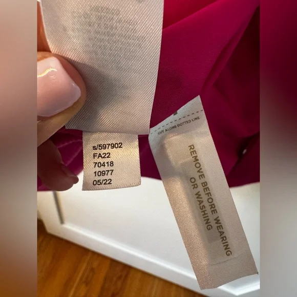 Ann Taylor women’s double breasted trenchcoat in razzle dazzle, petite small. 🩷 - Picture 10 of 13